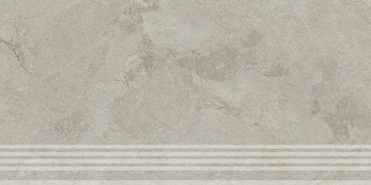 Керамическая ступень Kerama Marazzi Сплит бежевый светлый матовый обрезной 30x60x0,8