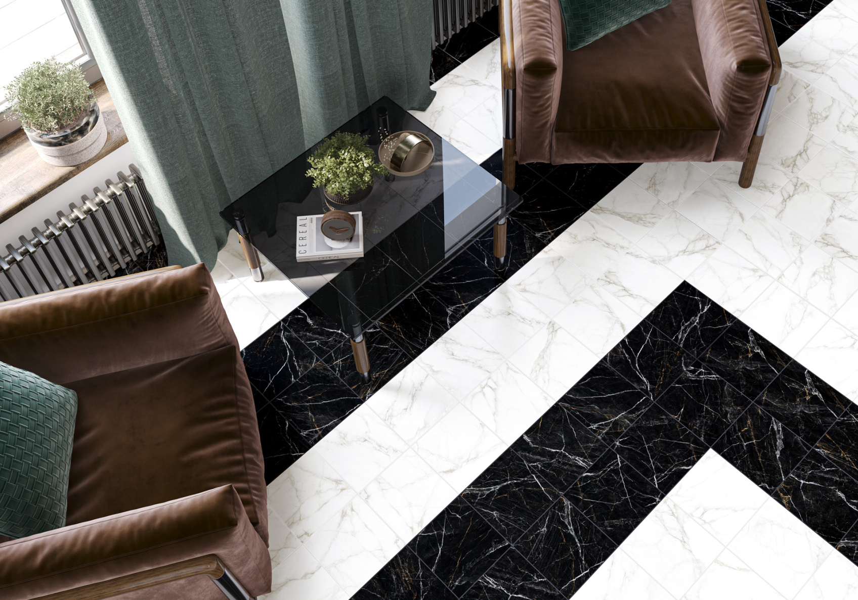 Керамический гранит New Trend Design Stone Carrara GP2020DNS15 матовый 20x20 в Уфе — купить с доставкой | Nova