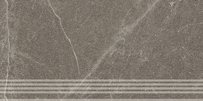 Керамическая ступень Kerama Marazzi Эстерель коричневый матовый обрезной 30x60x0,9