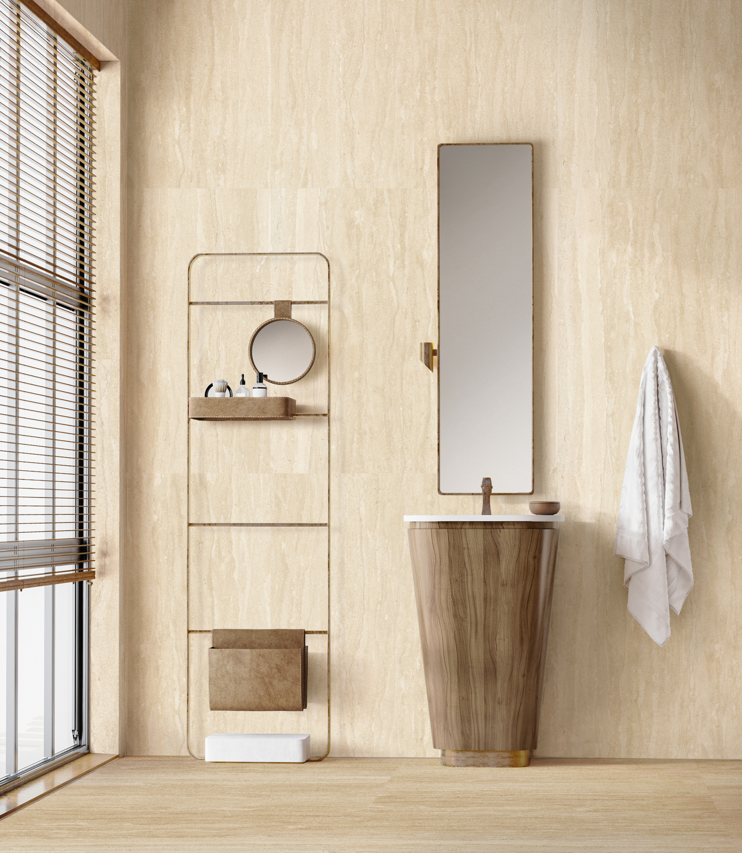 Керамический гранит Идальго Вилла Альба Ривер Айвори LLR 60х120