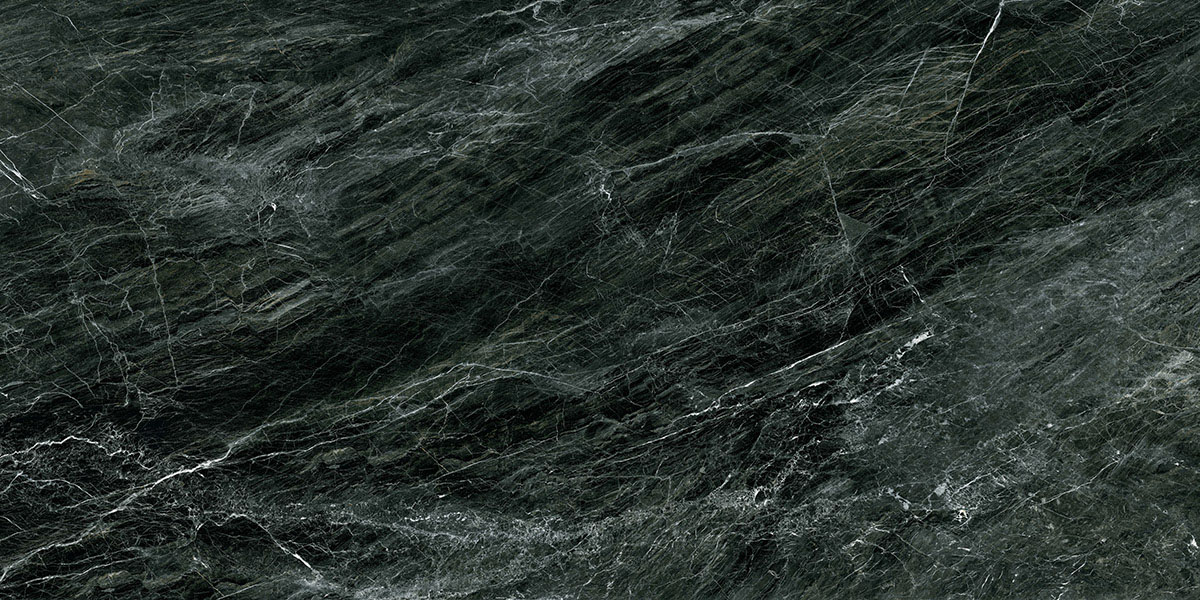 Керамический гранит Гранитея Караташ G388 MR черно-зеленый матовый 1200x600x10