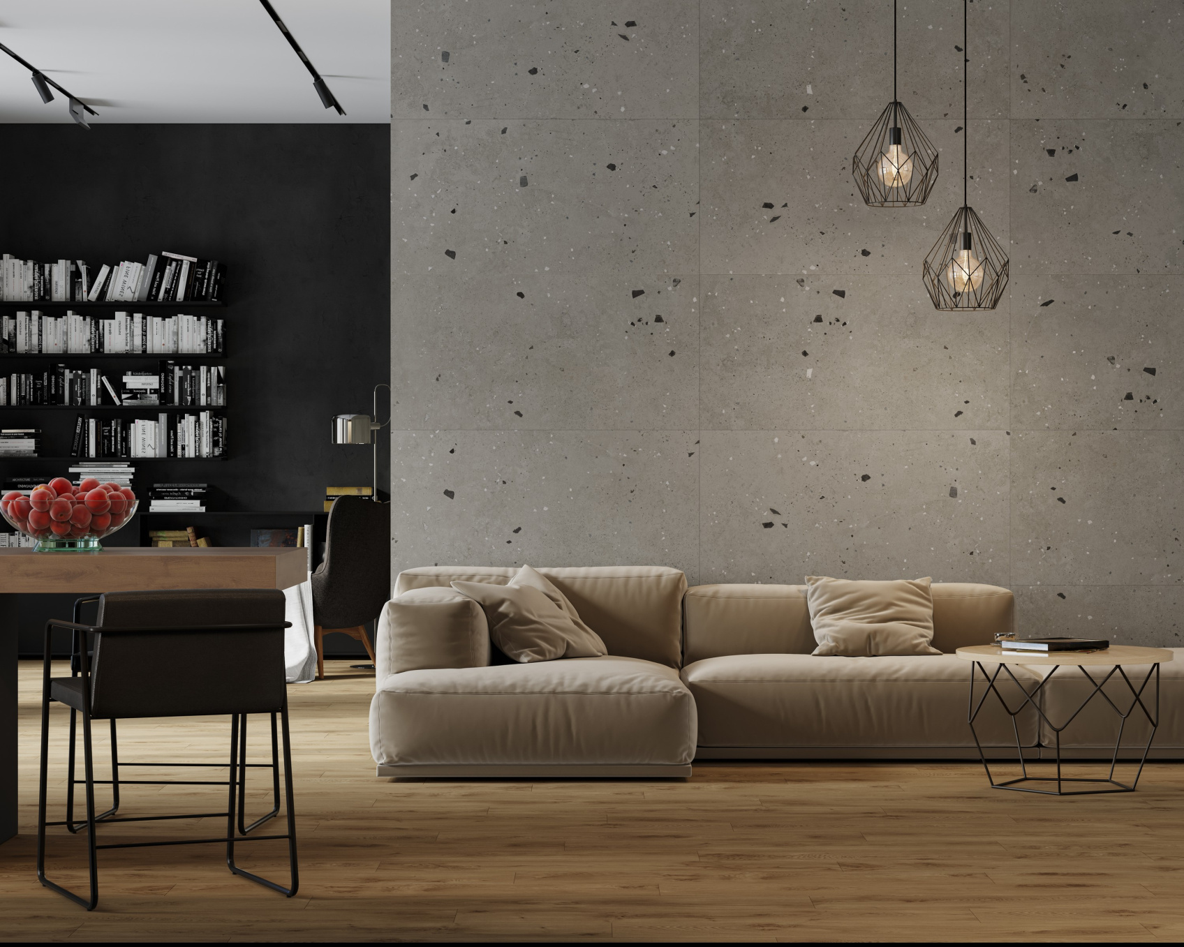 Керамический гранит Kerranova  Etagi серый K-2015/MR матовый 60х60