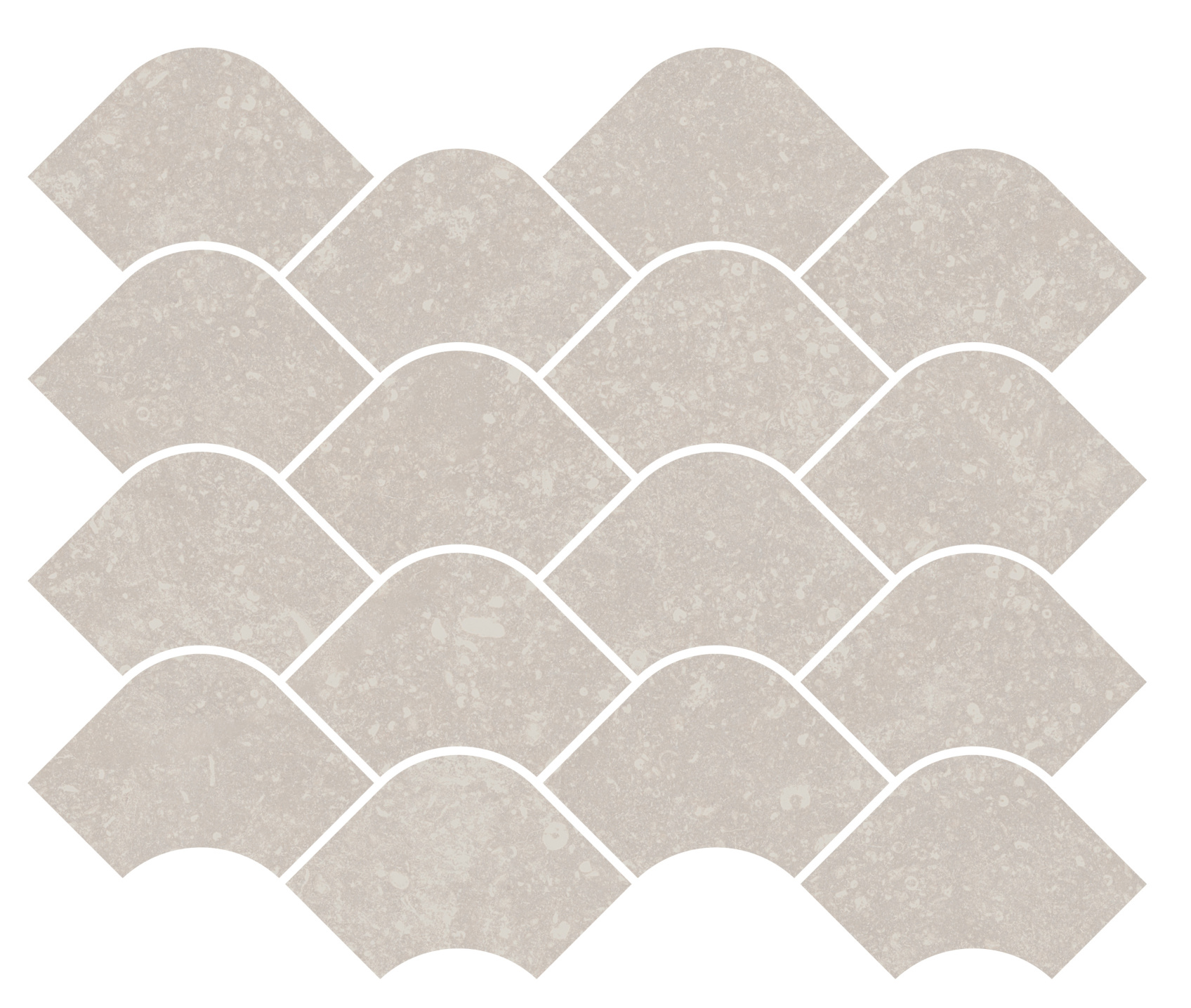 Керамический декор Kerama Marazzi Касабланка наборный серый светлый матовый обрезной 30x25x0.9