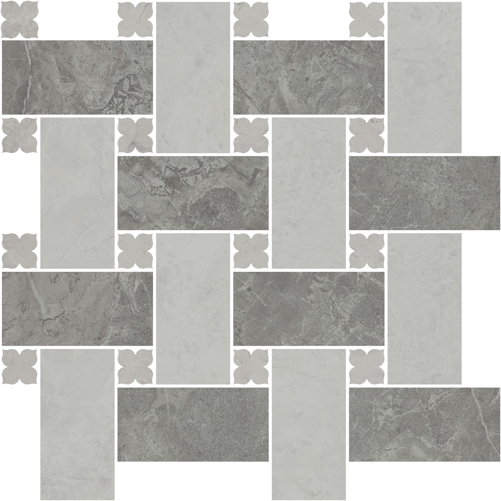 Керамический декор Kerama Marazzi Риальто 2 наборный матовый 43.5x43.5 в Уфе — купить с доставкой | Nova