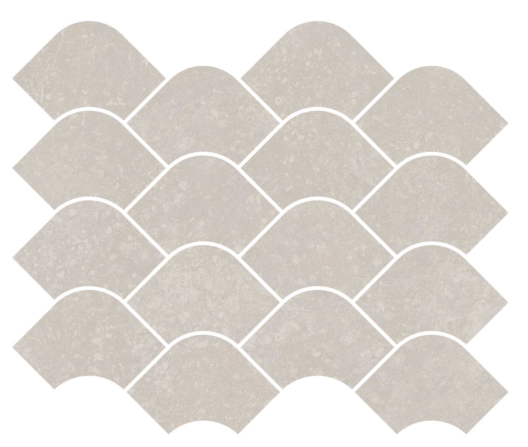 Керамический декор Kerama Marazzi Касабланка наборный серый светлый матовый обрезной 30x25x0.9