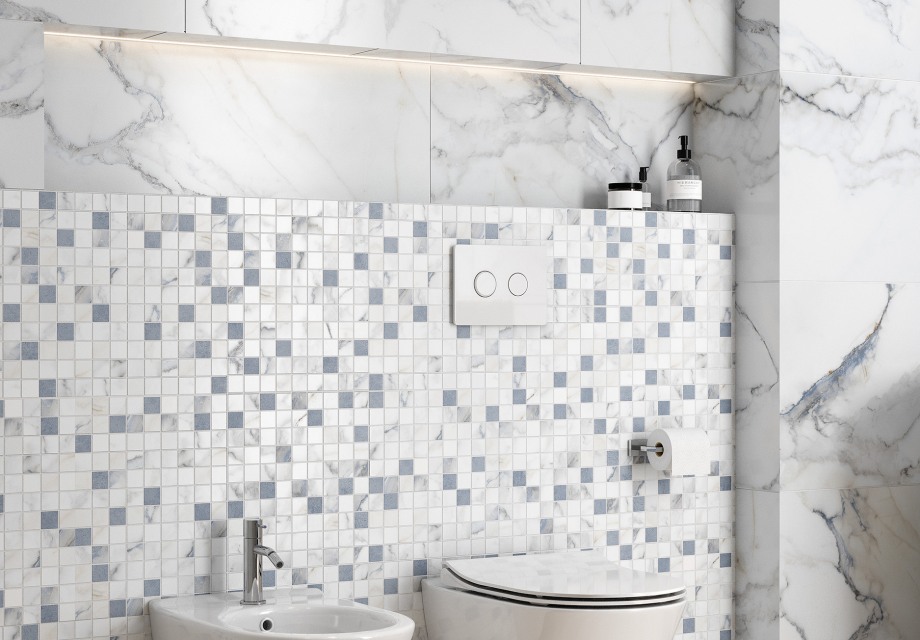 Керамический гранит Meissen Keramik Flow белый 44.8x89.8