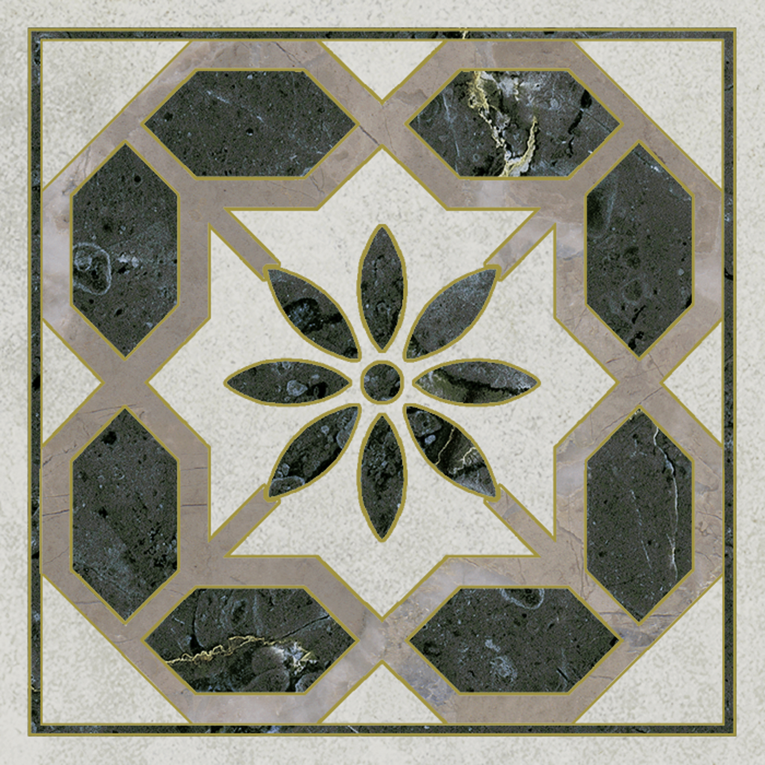 Керамическая вставка Kerama Marazzi Серенада OS\A312\SG606220RL 3 лаппатированный обрезной 7,2x7,2