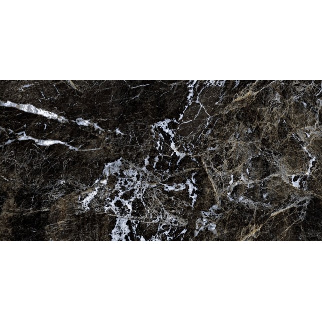 Керамический гранит Грессе Симбел GRS05-03 Карбон черный мрамор 1200x600x10