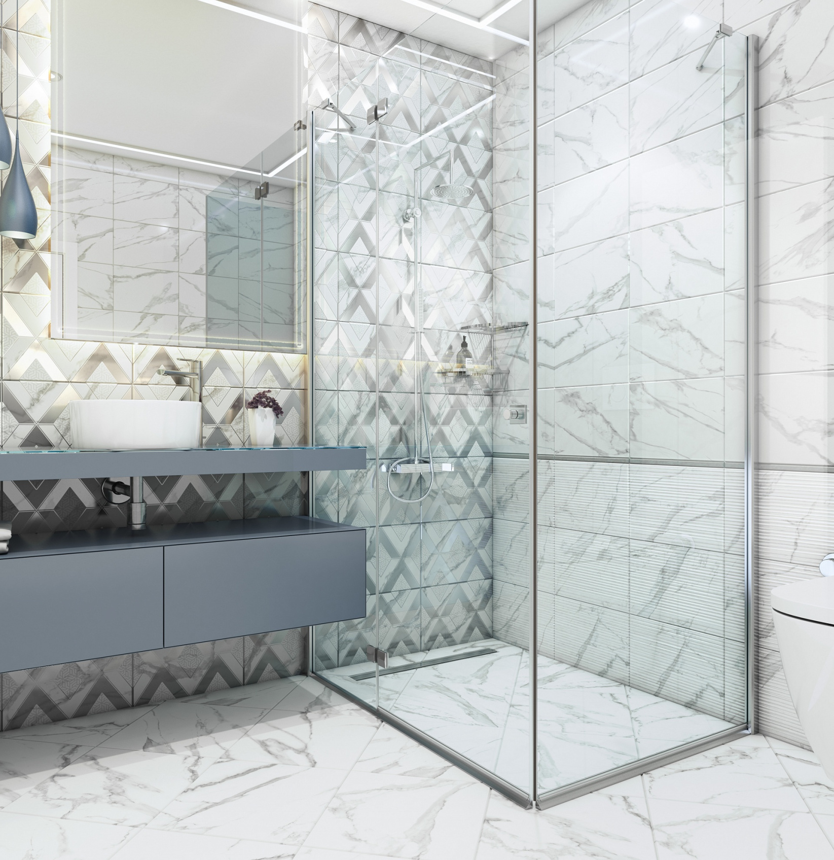 Керамическая плитка Axima Виченца светлая рельеф 28x40