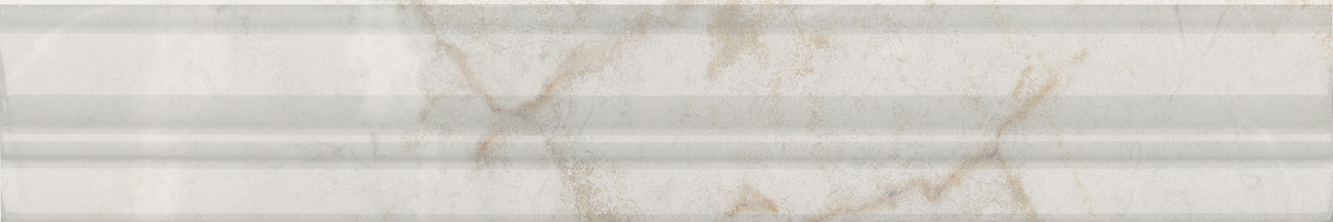 Керамический бордюр Kerama Marazzi Серенада BLC031R белый глянцевый обрезной 30x5 в Уфе — купить с доставкой | Nova