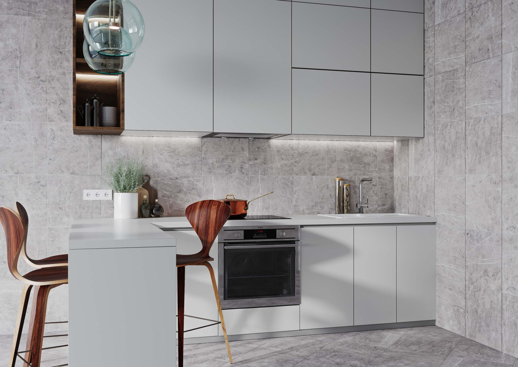 Керамический гранит Estima Melody MO03 Grey неполированный 40,5х40,5