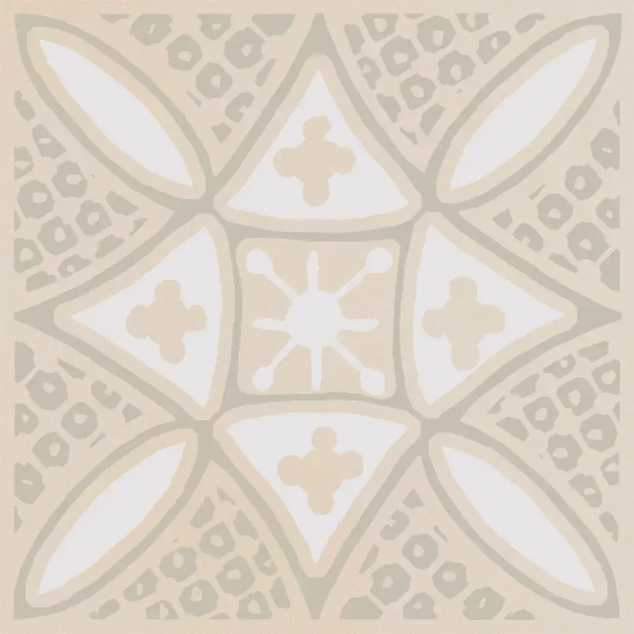 Керамический декор Kerama Marazzi Бахия 2 бежевый светлый глянцевый 9,8x9,8x0,7