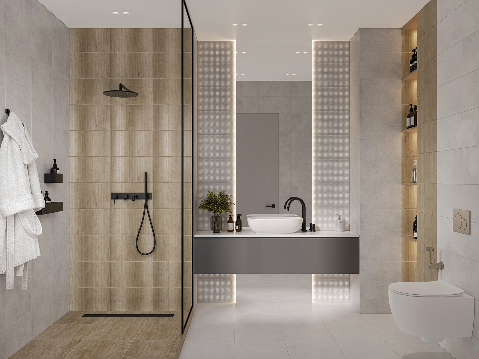 Керамическая плитка Gracia Ceramica Ритм сер верх 01