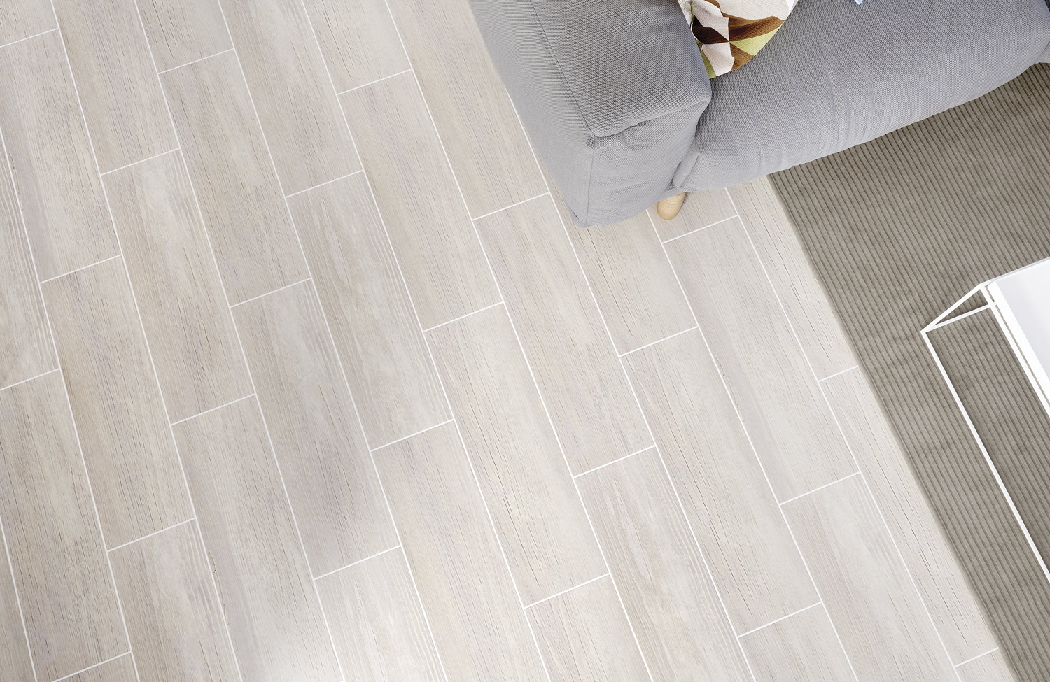 Керамический гранит Cersanit Finwood белый FF4M052 18,5x59,8