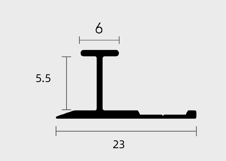 Профиль для бамбуковых панелей Bonaparte Black-504 соединяющий