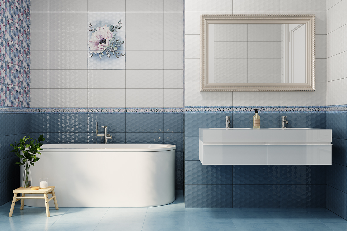 Керамическая плитка Axima Ницца светлая рельеф 25x50