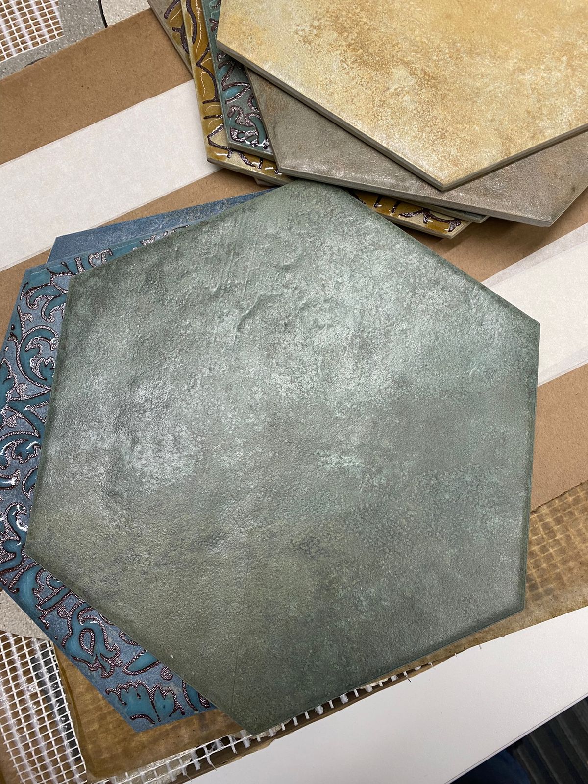 Керамический гранит Kerama Marazzi Гроссето SG23037N зеленый матовый 20х23,1
