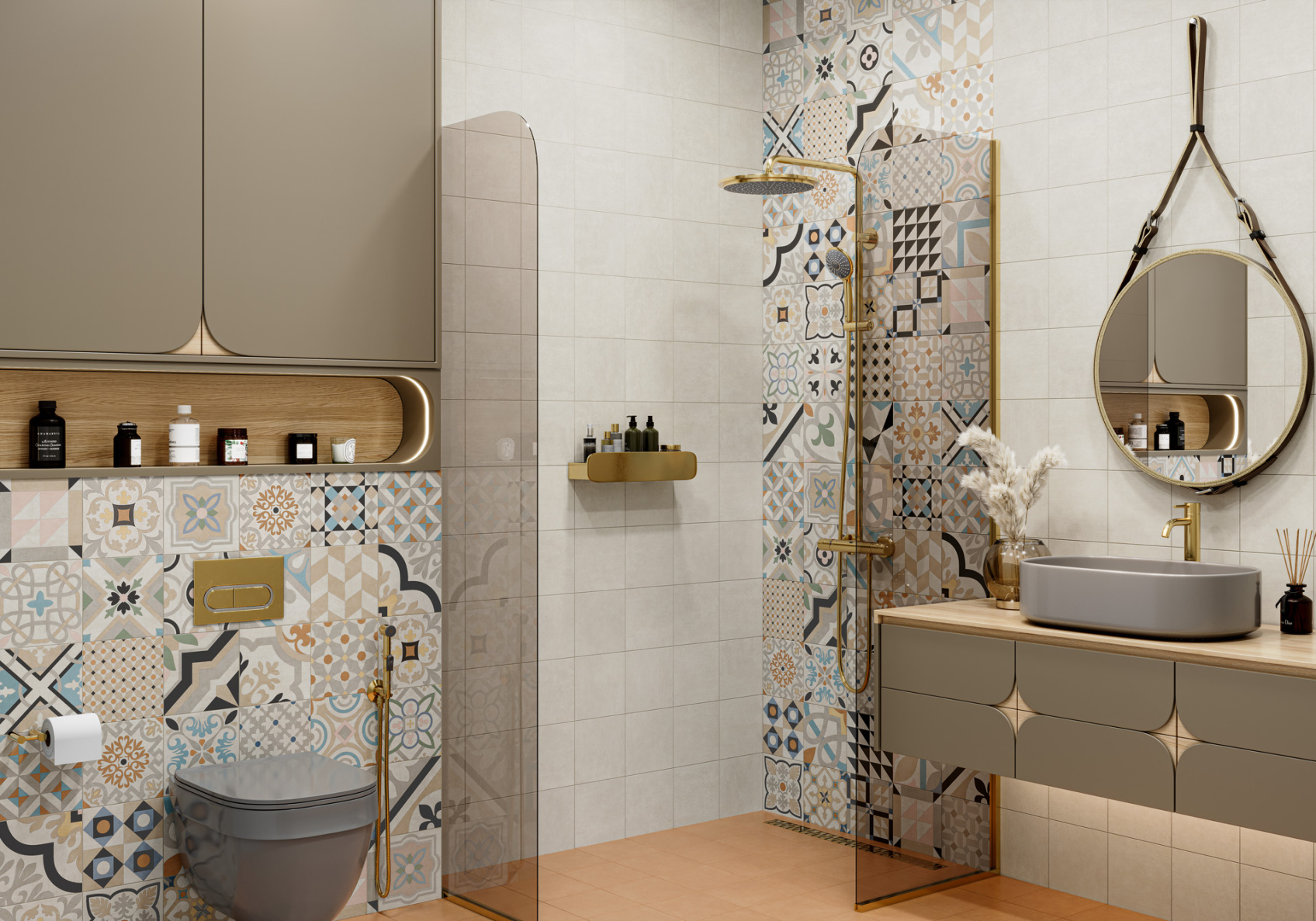 Керамический гранит New Trend Design Mix 3 GP2020DMX11 матовый 20x20