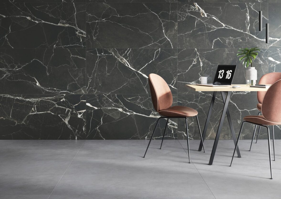Керамический гранит Vitra SilkMarble Порто Неро матовый 60х120 K950299R