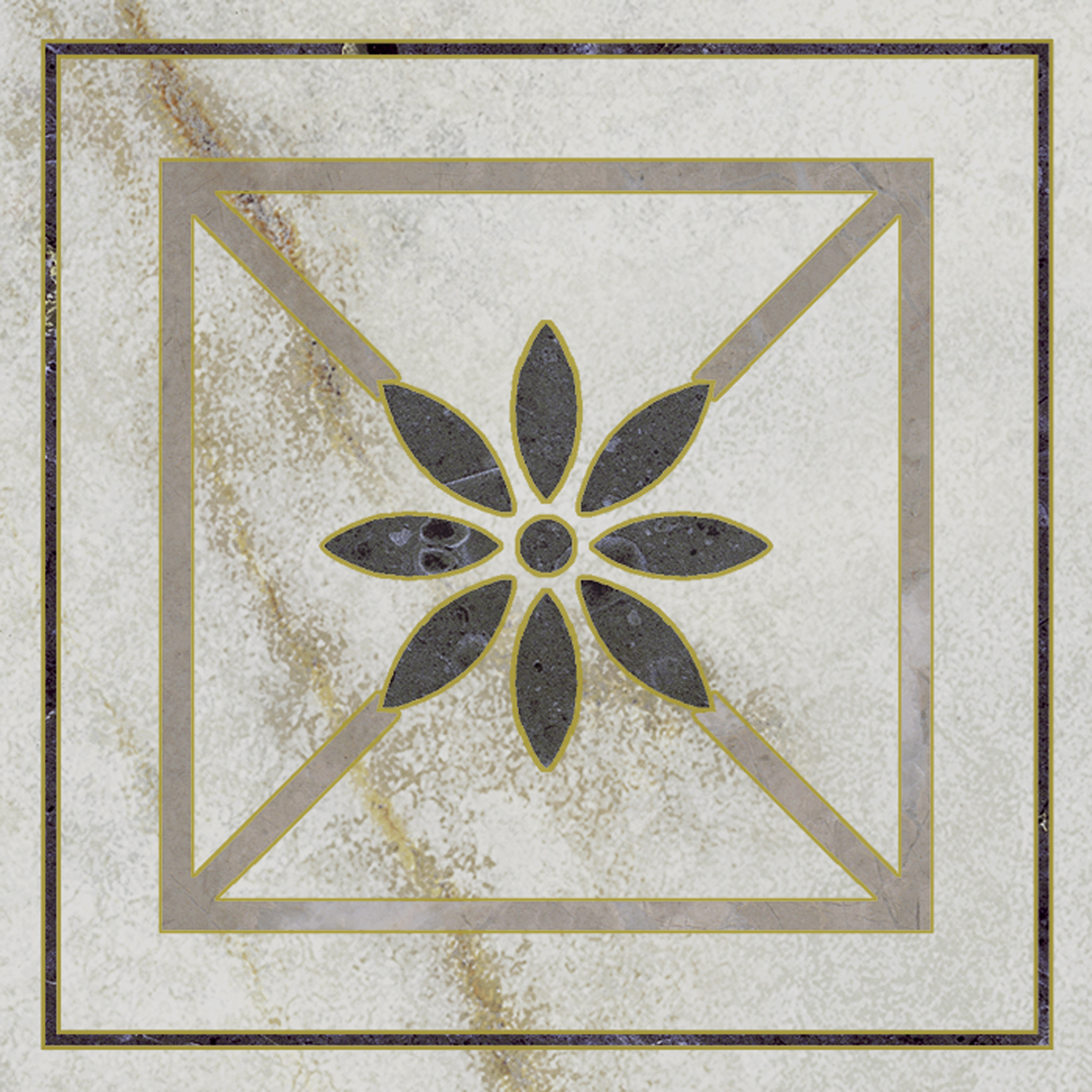 Керамическая вставка Kerama Marazzi Серенада OS\A285\SG606220RL 2 лаппатированный обрезной 7,2x7,2