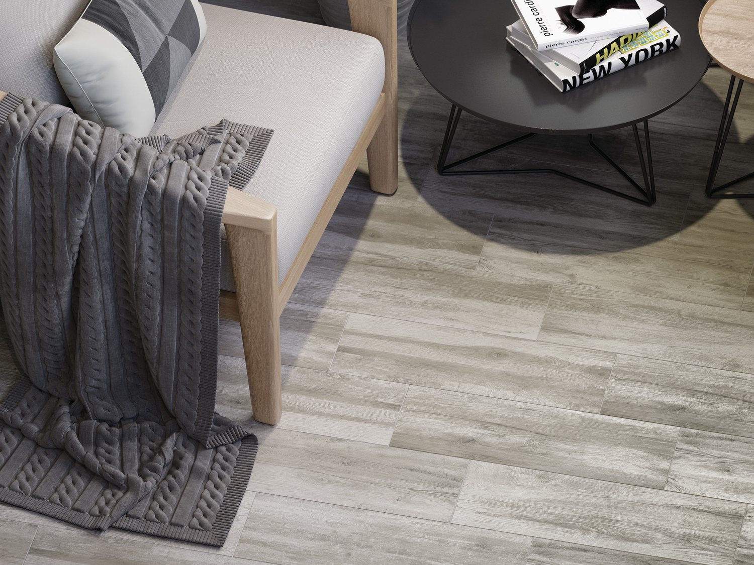 Керамический гранит Cersanit Antiquewood серый AQ4M092 18,5x59,8