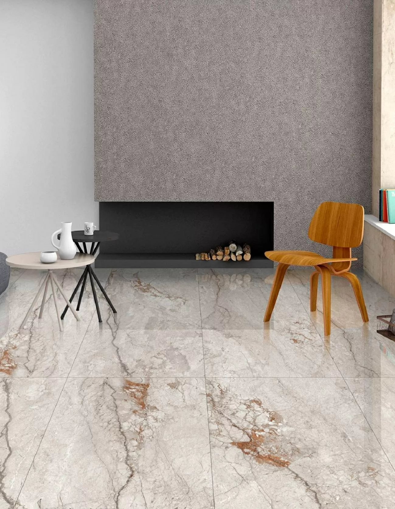 Керамический гранит Maimoon Ceramica Glossy  Ceppo Di Grey PG 80x160