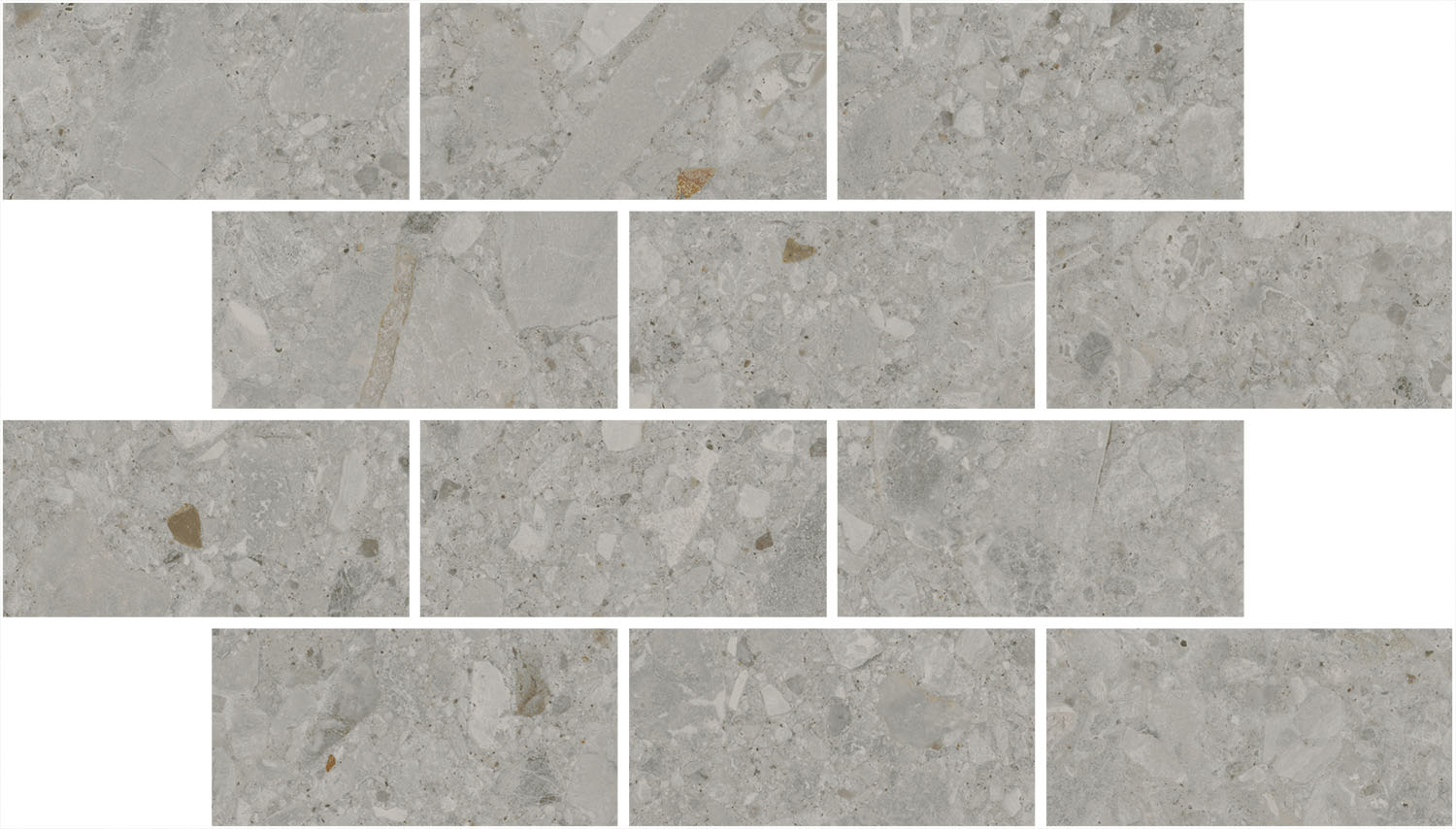 Керамическая мозаика Kerama Marazzi Чеппо ди Гре серая матовая обрезная 34,6x20 в Уфе — купить с доставкой | Nova
