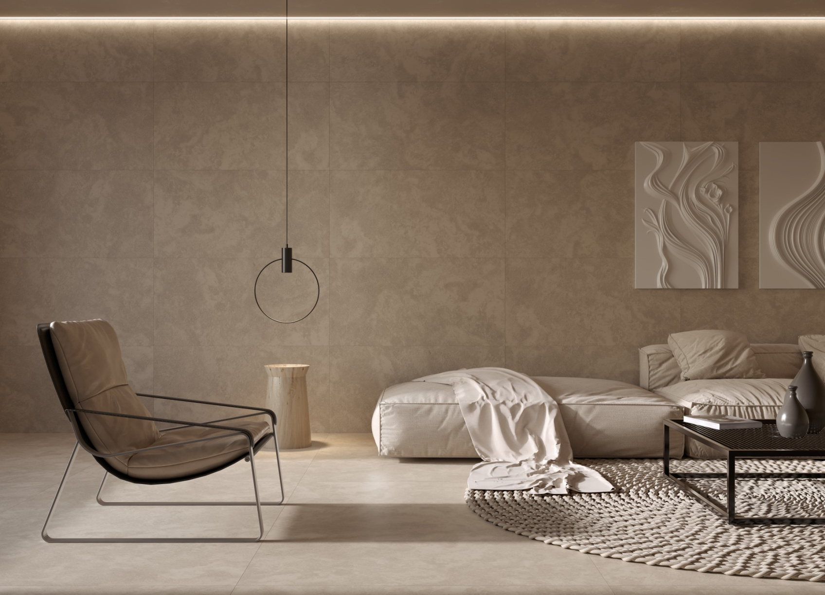 Керамический гранит Kerranova Satin бежевый K-2702/MR матовый 60х60