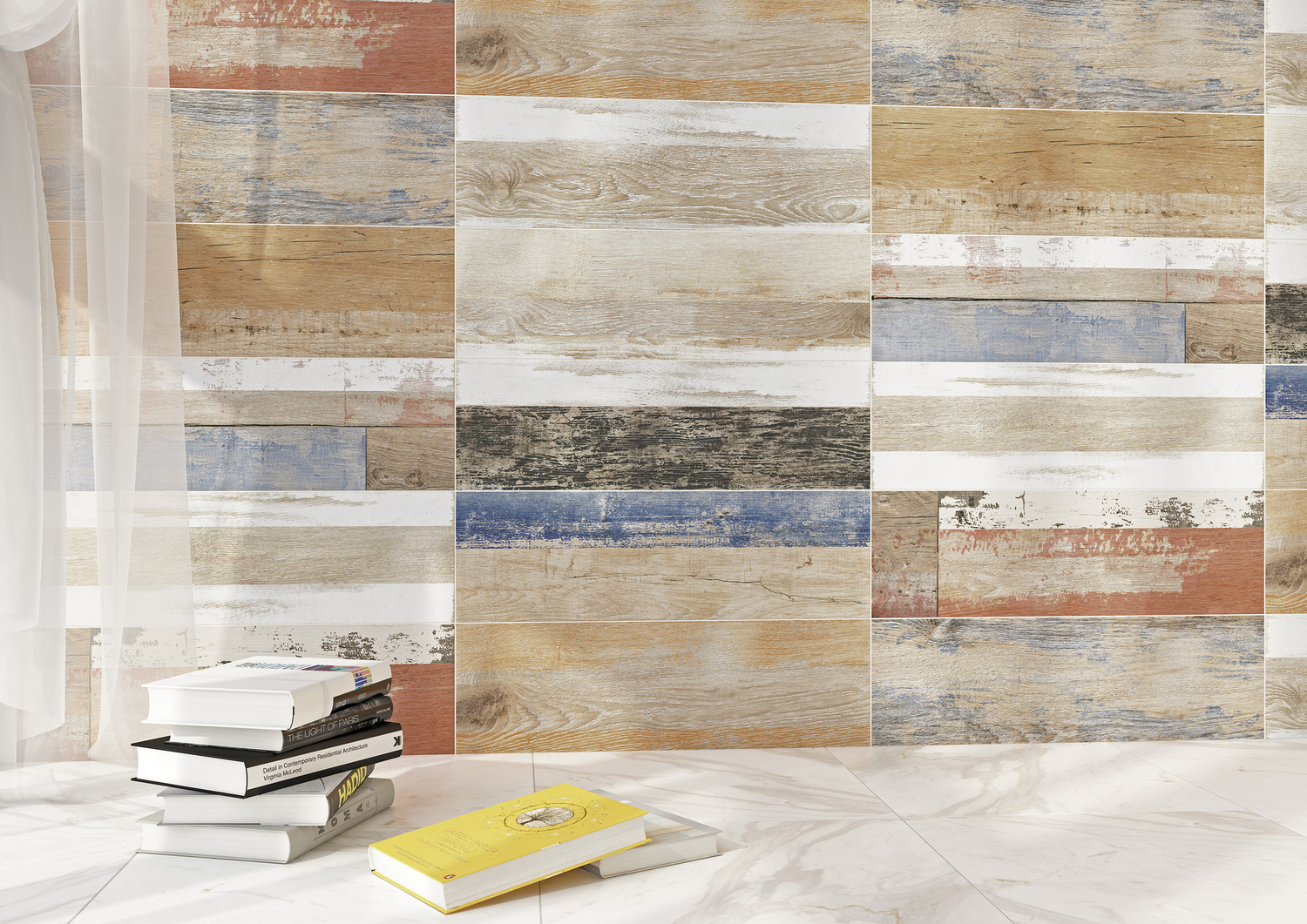 Керамический гранит Cersanit Colorwood многоцветный CL4M452 (рандомно) 18,5x59,8