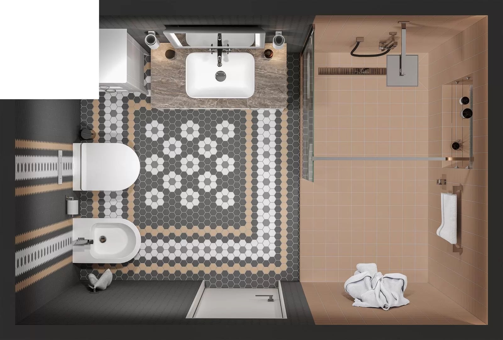 Керамический гранит Kerama Marazzi Агуста 1337 оранжевый матовый 30х40 из 12 частей 9,8х9,8 в Уфе — купить с доставкой | Nova