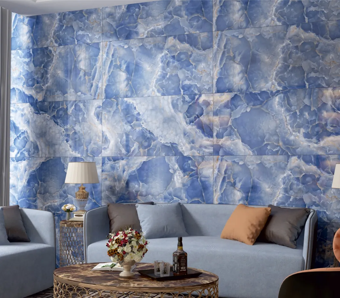 Керамический гранит MAIMOON CERAMICA KRIOL BLUE LUCENT CARVING PG 60х120