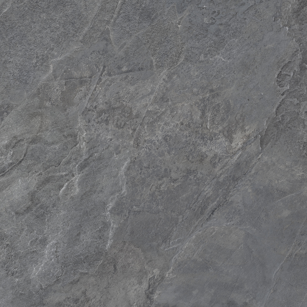 Керамический гранит Kerranova Кратер темно-серый K-2212/SR структурированный 60х60