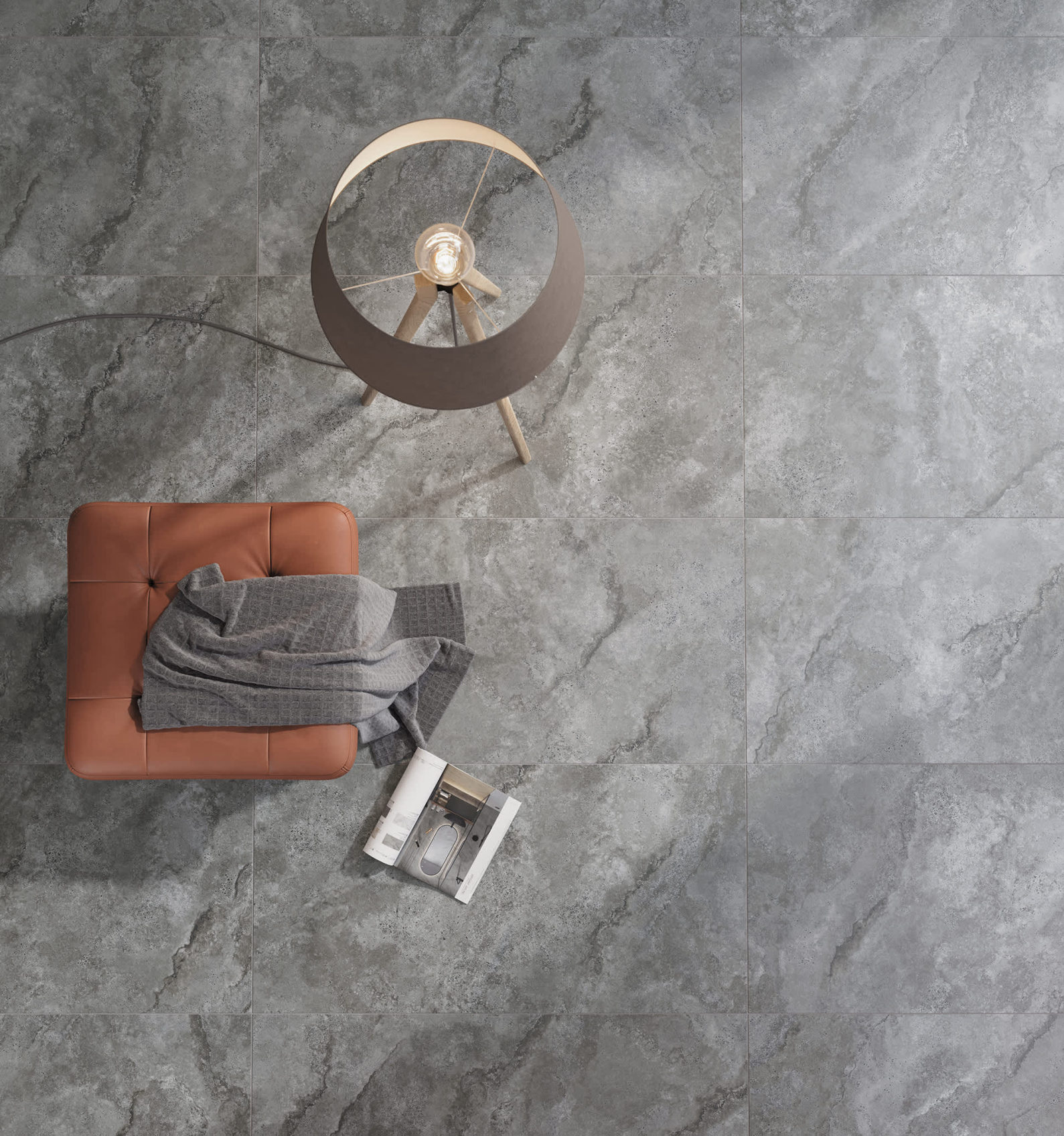 Керамический гранит Lasselsberger Ceramics Оттепель 6461-0422 60х60 серый