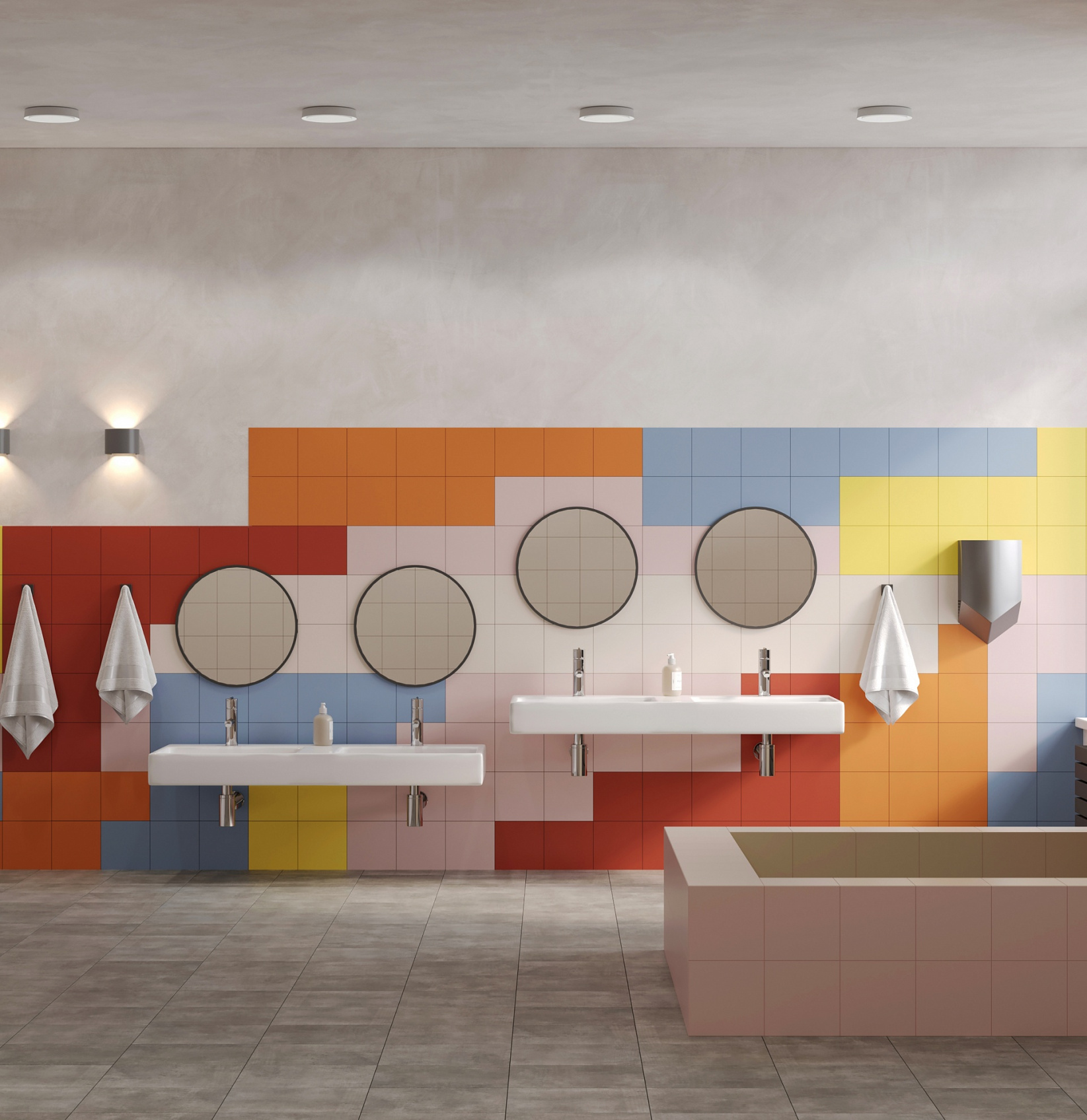 Керамическая плитка Axima Вегас розовая 20x20