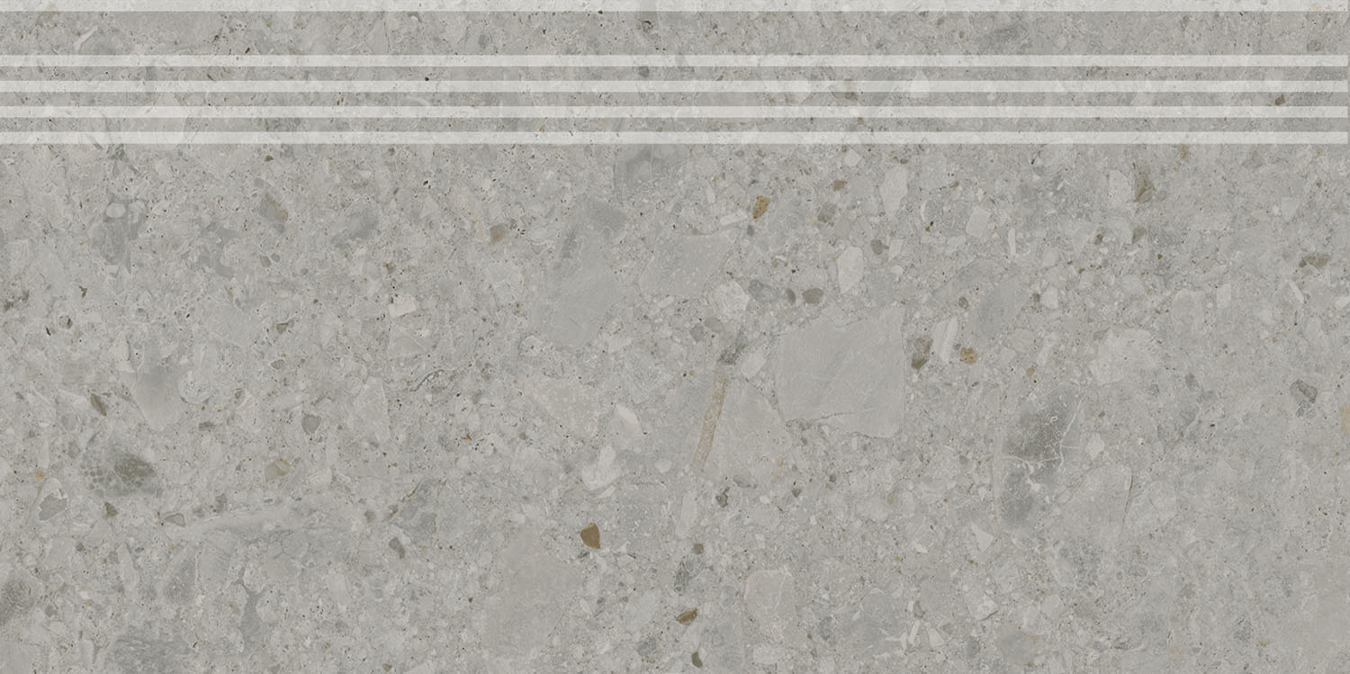 Керамическая ступень Kerama Marazzi Чеппо ди Гре серая матовая обрезная 30x60 в Уфе — купить с доставкой | Nova