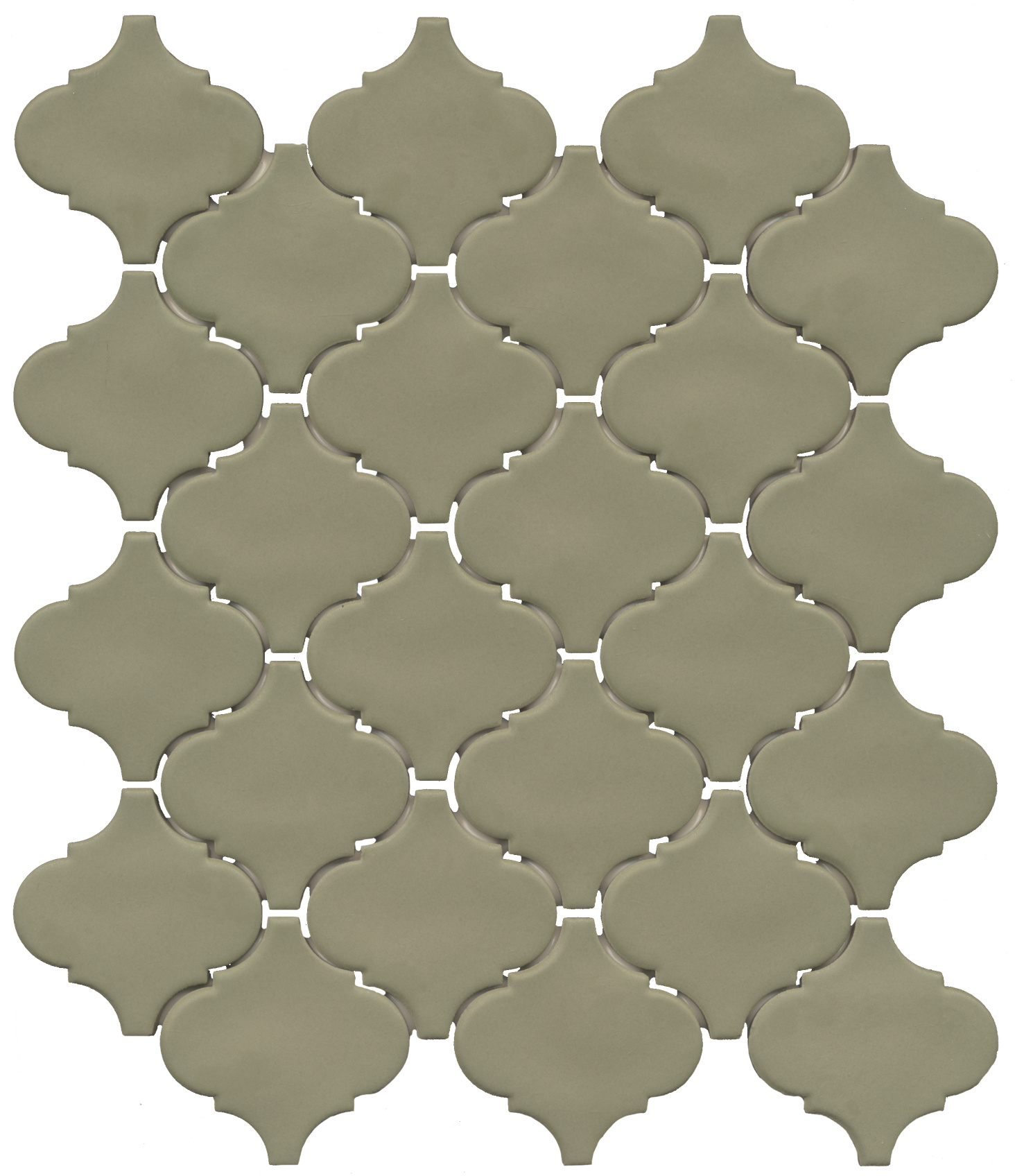 Керамическая мозаика Kerama Marazzi Арабески Марокко зеленая матовая 26x30