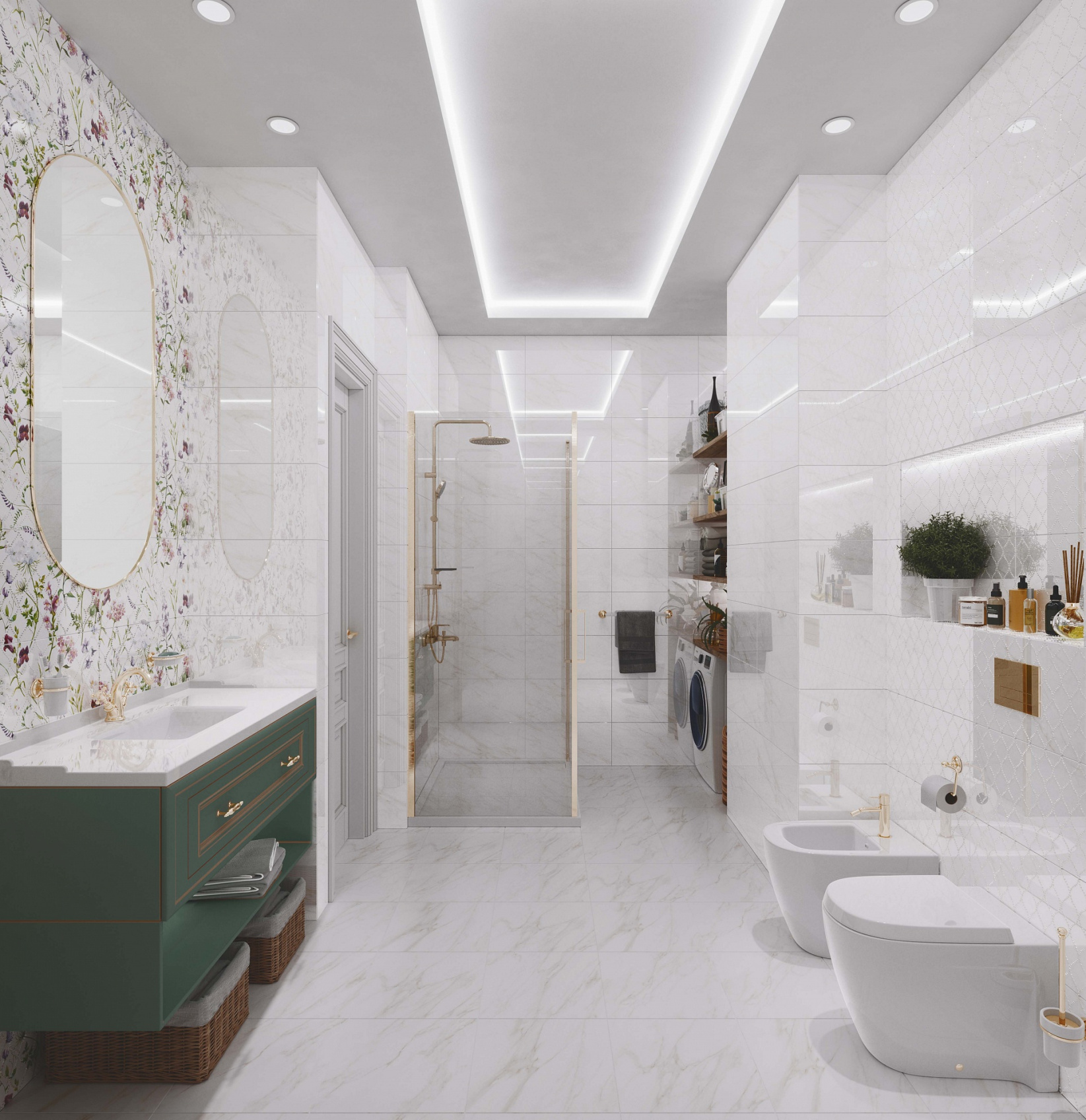 Керамическое панно Axima Луизиана D2 50x50 из 2-ух плиток 25x50