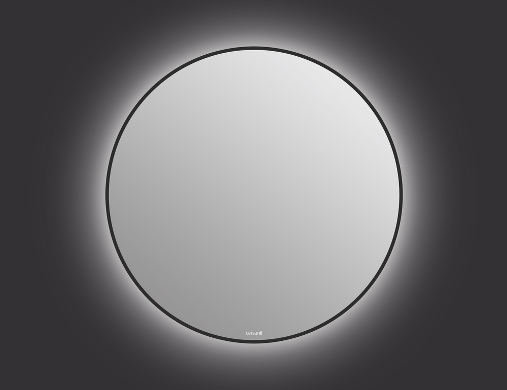 Зеркало ECLIPSE smart 90x90 в черной рамке