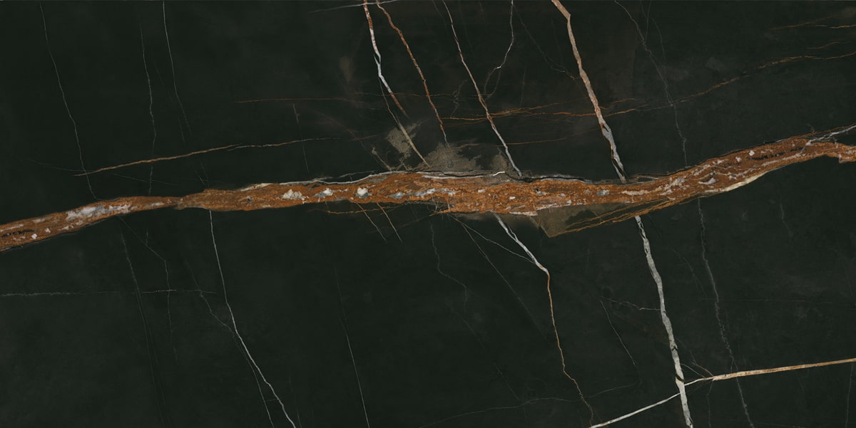 Керамический гранит Идальго Люссо Неро лаппатированный LLR 60x120