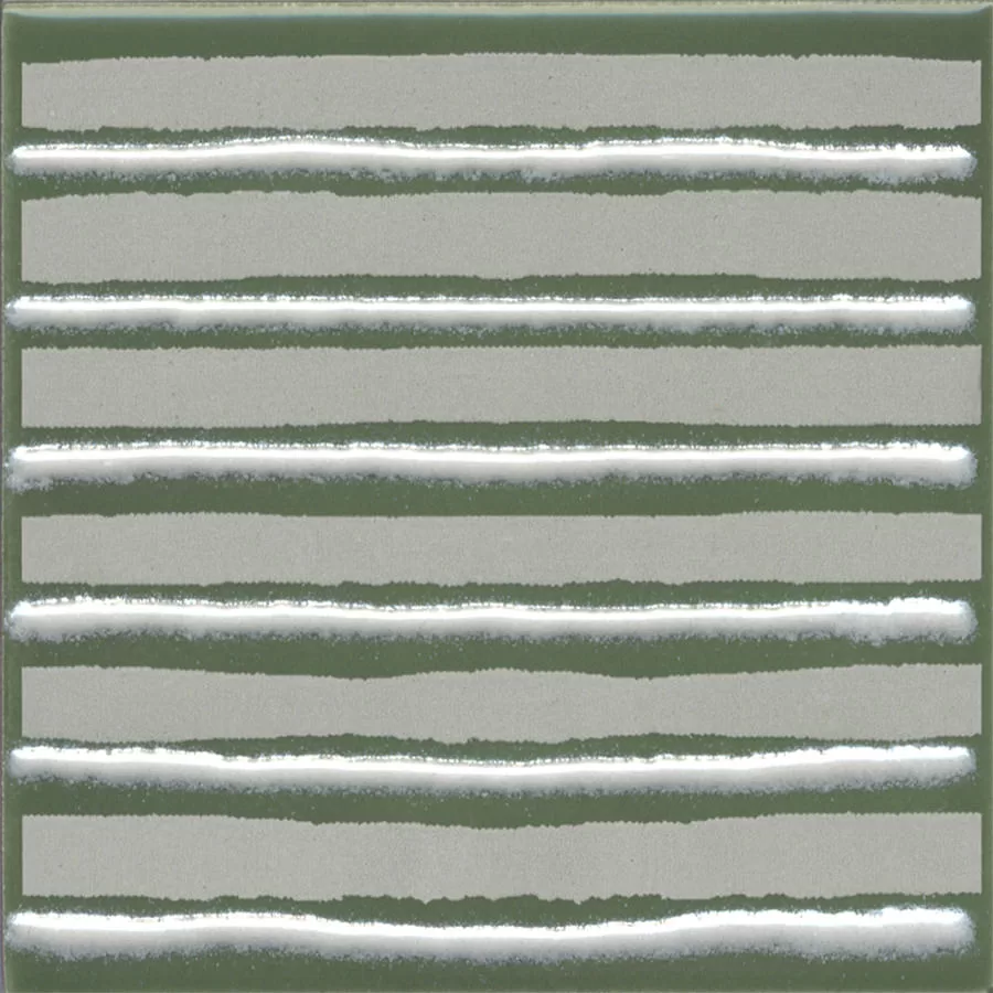 Керамический декор Kerama Marazzi Бахия 4 зеленый глянцевый 9,8x9,8x0,7
