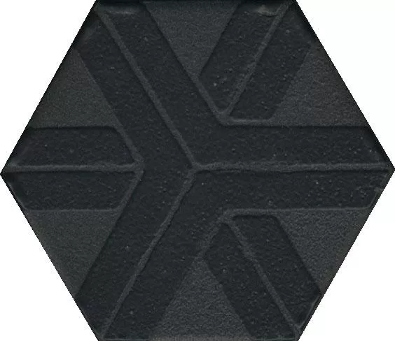 Керамический декор Kerama Marazzi Агуста OS/B241/63001 черный натуральный 6x5,2