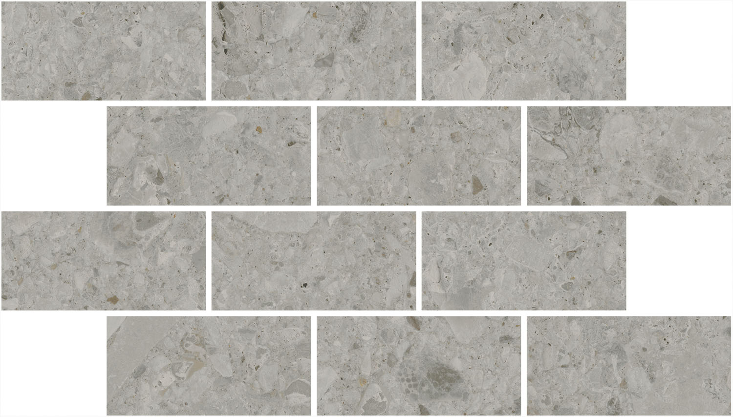 Керамическая мозаика Kerama Marazzi Чеппо ди Гре серая матовая обрезная 34,6x20 в Уфе — купить с доставкой | Nova