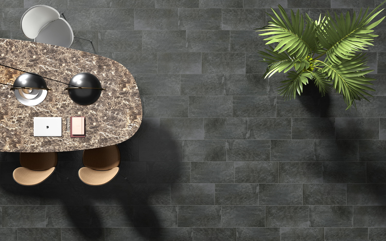 Керамический гранит Cersanit Slate темно-серый SF4L402D 29,7x59,8