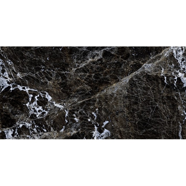 Керамический гранит Грессе Симбел GRS05-03 Карбон черный мрамор 1200x600x10
