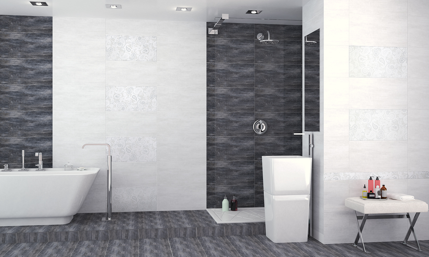 Керамическая плитка Azori Pandora Grafite 315x630