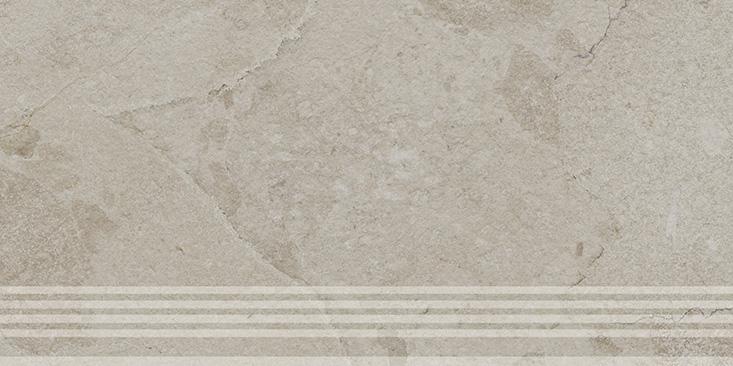Керамическая ступень Kerama Marazzi Сплит бежевый светлый матовый обрезной 30x60x0,8