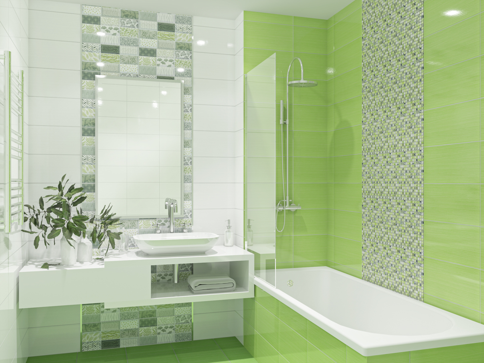 Керамическая плитка Azori Элара Верде 20,1x50,5