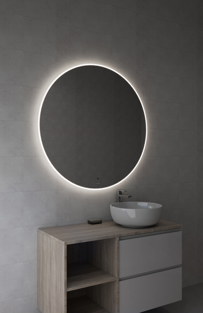 Зеркало ECLIPSE Fusion 100x100 с подсветкой круглое