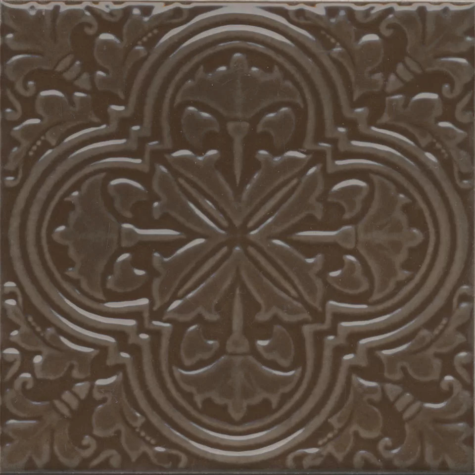 Керамический декор Kerama Marazzi Фес коричневый глянцевый 15x15
