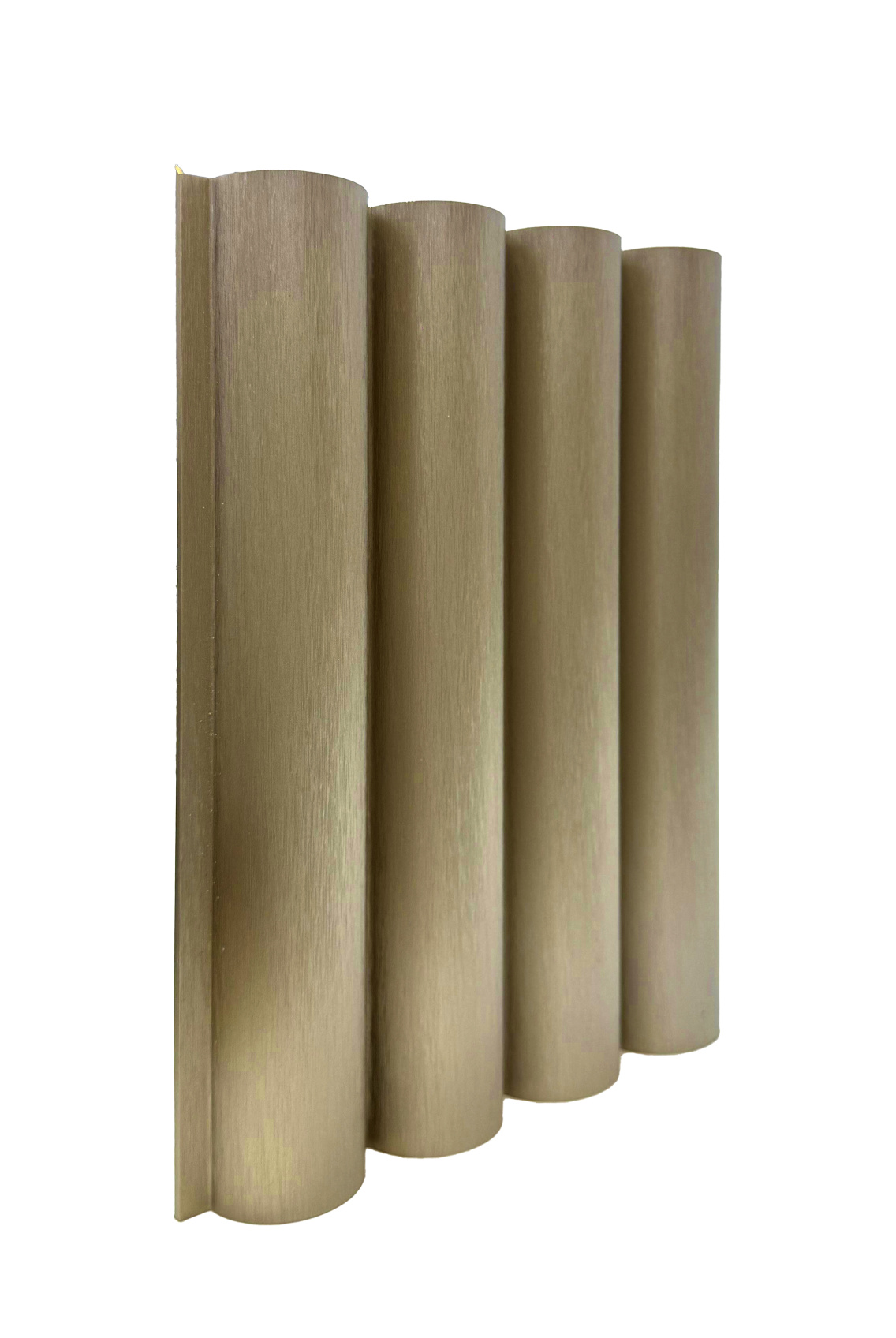 Бамбуковая панель Bonaparte рифленая Tube old metal 2800*183*24 (1шт=0,5124 кв.м.)